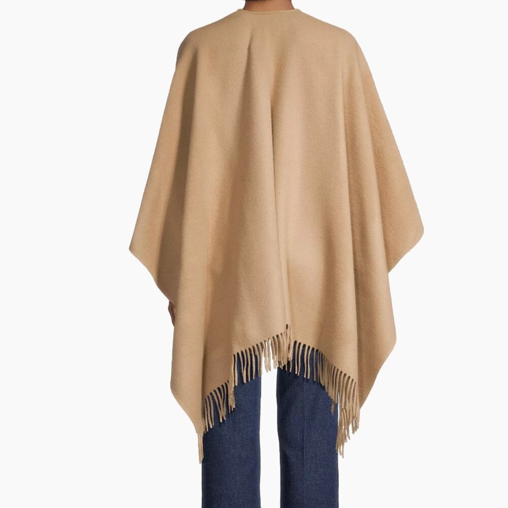 Vince Double-Face Wool-Cashmere Cape One Size - Picture 5 of 5